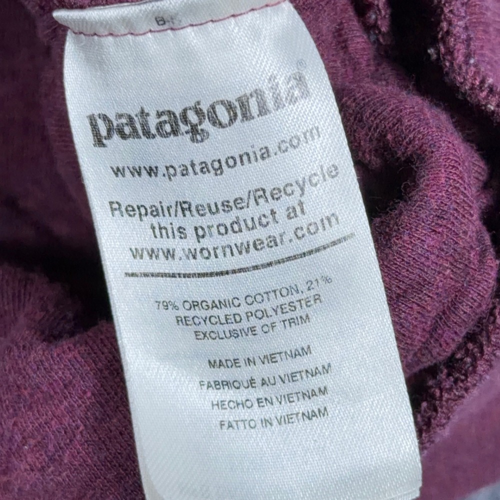 Patagonia Organic Cotton Quilt Crewneck Sweatshirt Burgundy XL 25310 FA20 - Picture 7 of 11
